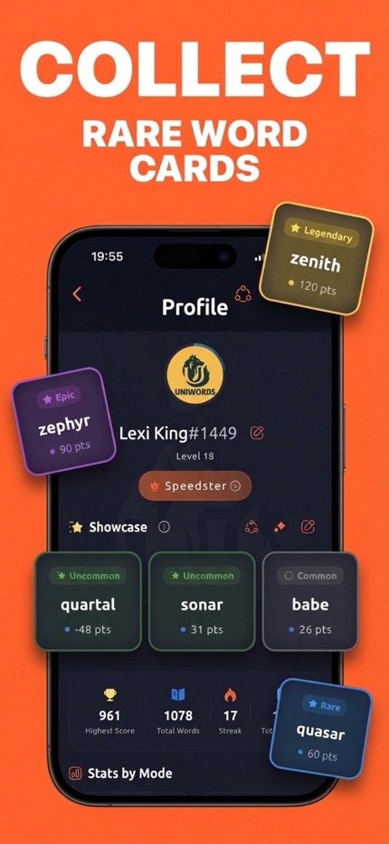 Collect Rare Word Cards