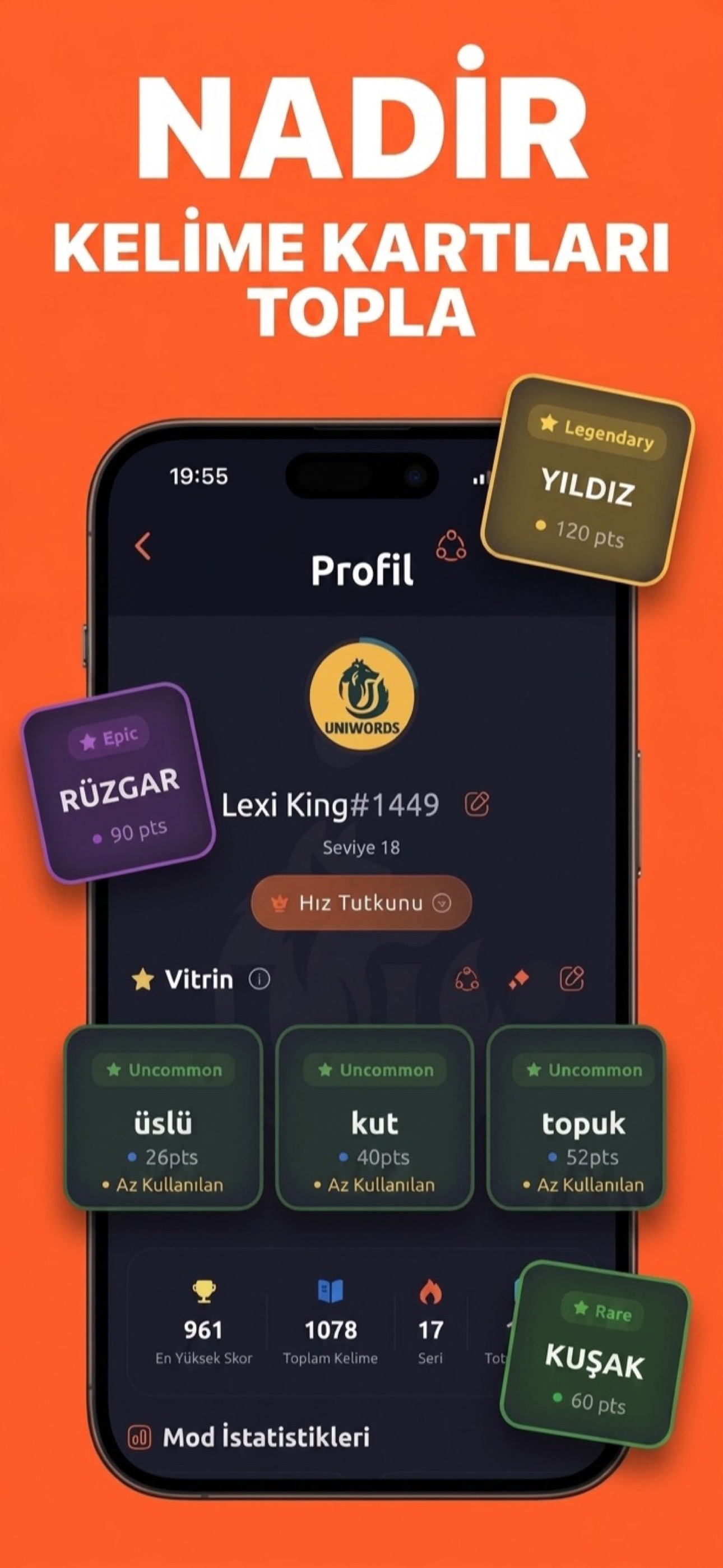 Nadir Kelime Kartları Topla